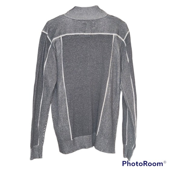 BKE Men’s Grey Casual Slim Fit Quarter Zip Sweater Size XL - Picture 4 of 4